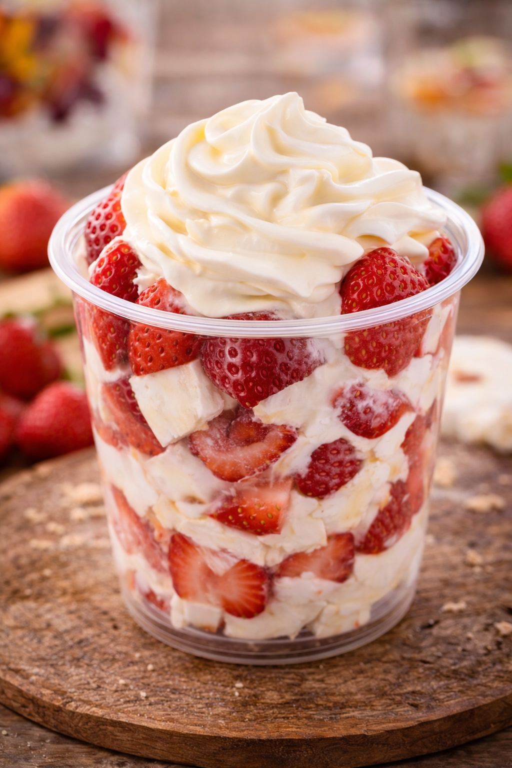 Fresas con crema